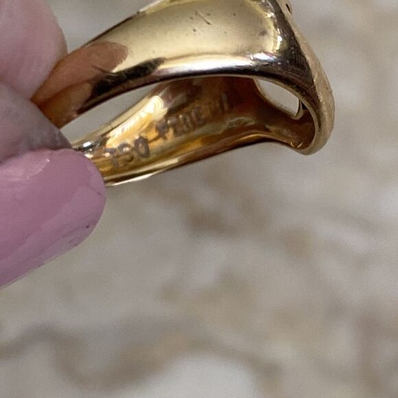 Tiffany & Co. 18K Elsa Peretti Open Heart Ring - Picture 7 of 10